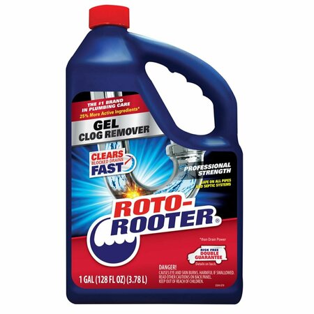 PINPOINT 1 gal Roto-Rooter Gel Clog Remover, 4PK PI3290195